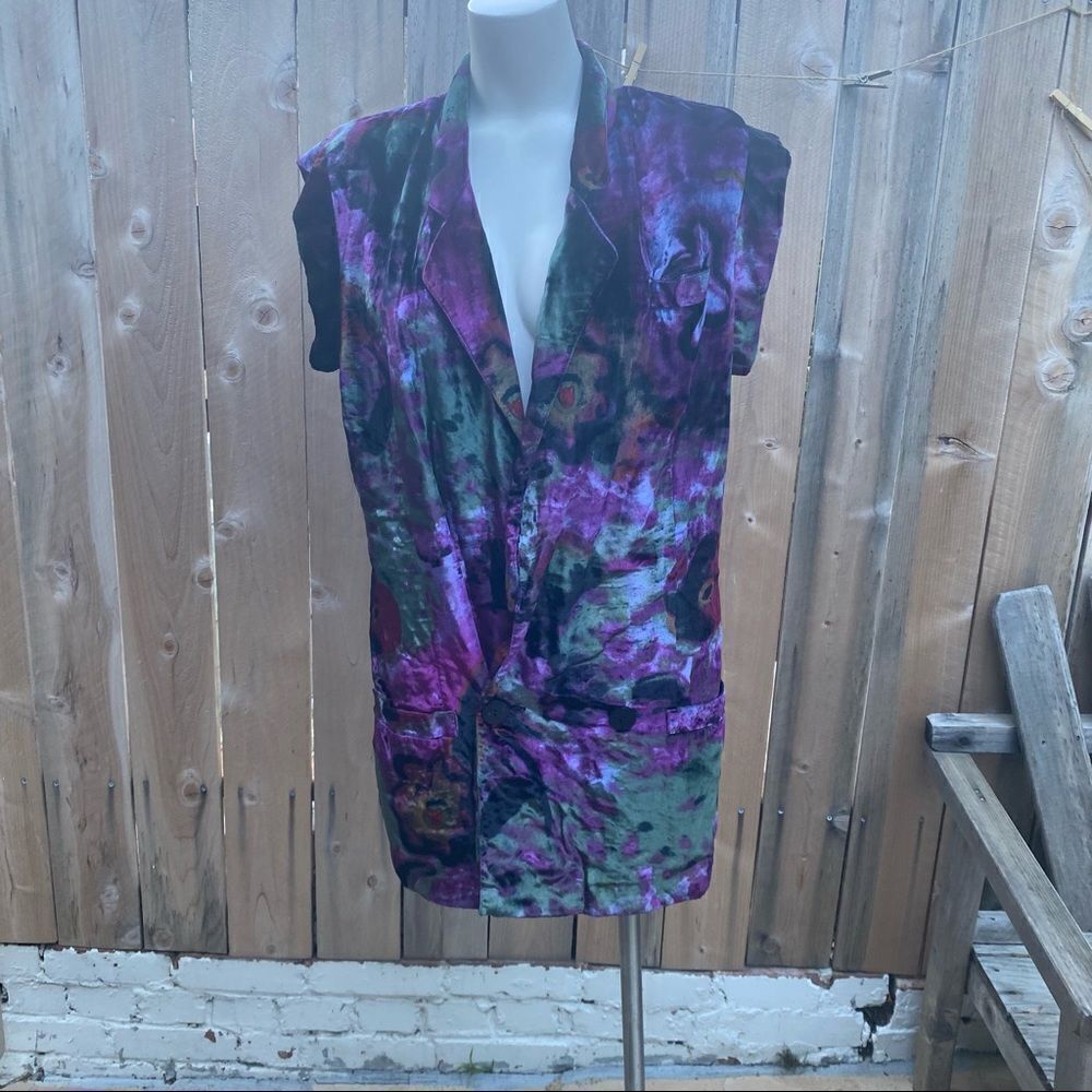 Krizia 1980s vintage velvet vest 